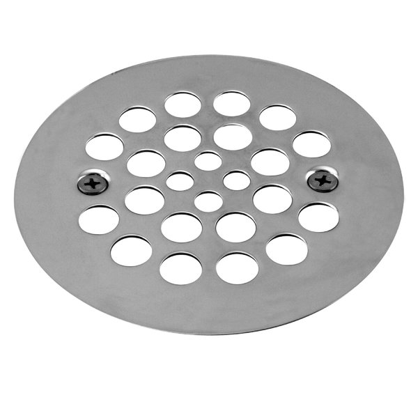 Westbrass 4-1/4" O.D. Shower Strainer Plastic-Oddities Style in Polished Chrome D3193-26